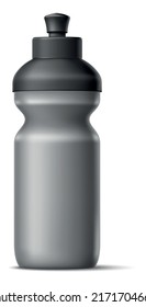 Plastic drink bottle mockup. Realistic liquid container