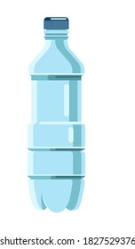 Plastic drink container isolated on white background