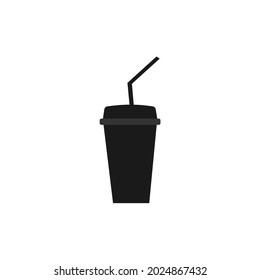 plastic drink cup vector image