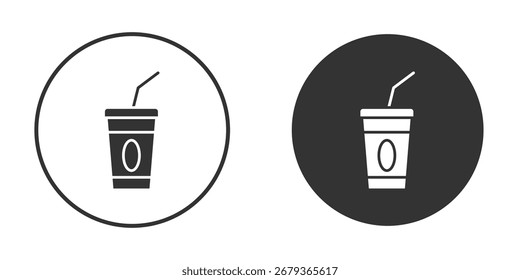 Plastiktrinkbecher-Symbol. Designs von Schildern. festes Piktogramm