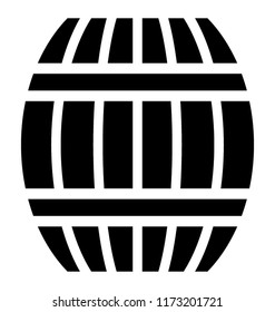 
Plastic drum to contain flour or grains 

