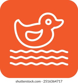 Plastic duck Vector Icon Design Illustration