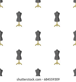 Plastic dummy on the stand.Sewing or tailoring tools kit single icon in cartoon style vector symbol stock illustration.