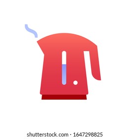 Plastic electric kettle. Kitchen appliances