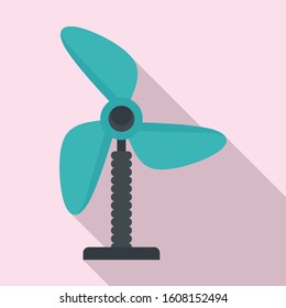 Plastic fan icon. Flat illustration of plastic fan vector icon for web design