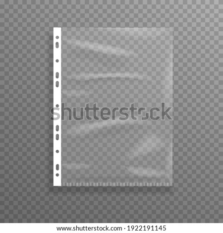 Plastic file isolated on isolated on background.Eps 10