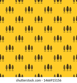Plastic fishing lure pattern seamless vector repeat geometric yellow for any design