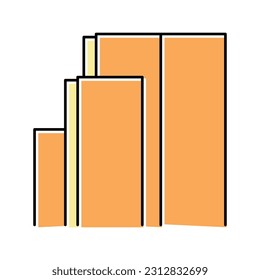 vector de icono de color de suelo de plástico. señal de suelo de plástico. ilustración de símbolo aislado