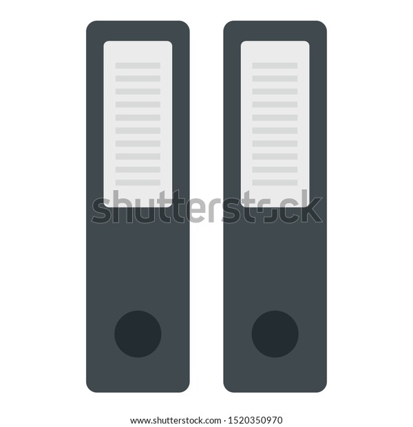 Plastic folder icon. Flat illustration of\
plastic folder vector icon for web\
design