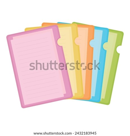 Similar – Image, Stock Photo Colourful plastic folders
