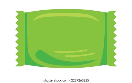 Plastic food package flat icon Vending products