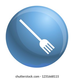 Plastic fork icon. Simple illustration of plastic fork vector icon for web design isolated on white background