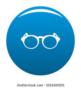 Plastic frame icon vector blue circle isolated on white background 