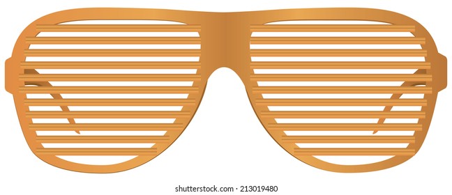 Plastic Frames for glasses shutters. Vector illustration.