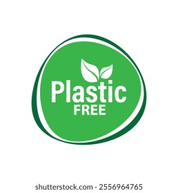 plastic free icon on white background