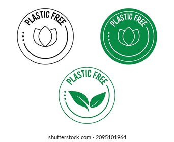 plastic free icon vector illustration