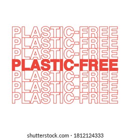 Texto libre de plástico, fondo de iluminación vectorial