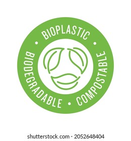 Diseño de icono del logotipo del producto vector libre de plástico