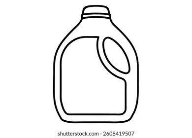 plastic gallon isolated on a white background