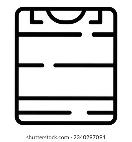 Plastic garbage box icon outline vector. Trash bin. Eco can