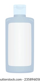 Plastic gel bottle. vector illustration