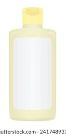 Botella de gel de plástico. ilustración vectorial