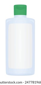 Plastic gel bottle. vector illustration