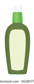 Plastic gel bottle. vector illustration