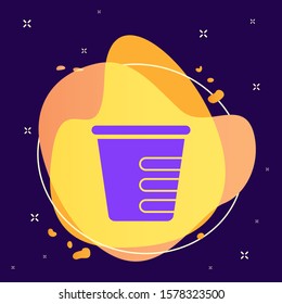 Plastic, glass abstract vector icon. Element of kitchen for mobile concept and web apps illustration. Thin flat icon for website design and development