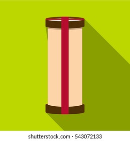 Plastic glass icon. Flat illustration of plastic glass vector icon for web