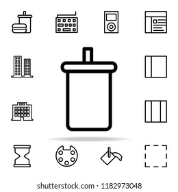 plastic glass with soda icon. web icons universal set for web and mobile