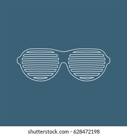 Plastic glasses icon, vector illustration design. Glasses collection.