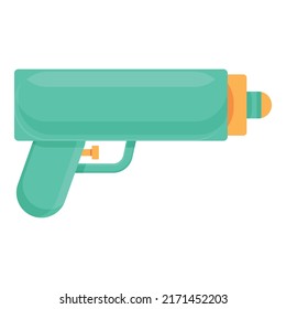 Vector de caricatura de icono de arma de plástico. Tienda de juguetes. Almacén de almacenamiento