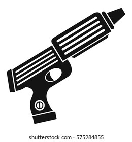 Plastic gun toy icon. Simple illustration of plastic gun toy vector icon for web