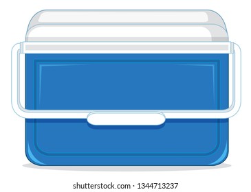 A plastic ice container illustration