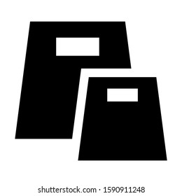 plastic icon isolated sign symbol vector illustration - high quality black style vector icons
