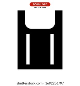 Plastiksymbol oder Logo einzeln auf Zeichen, Vektorgrafik - hochwertige Vektorsymbole in schwarzem Stil
