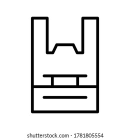 Icono de plástico o logotipo símbolo de signo aislado ilustración vectorial - iconos vectoriales de estilo negro de alta calidad
