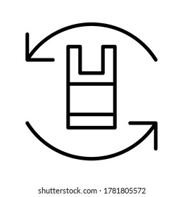 Plastic icon or logo isolated sign symbol vector illustration - high quality black style vector icons
