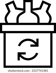 plastic icon. Thin linear style design isolated on white background