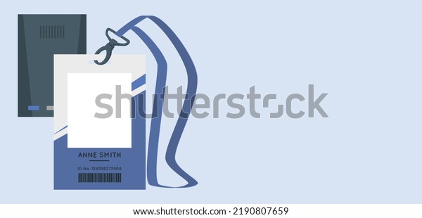 plastic ID\
cards, car driver licences with male and female photo isolated on\
blue background. Flat style colorful vector illustration icon.\
corporate office Id card design\
template