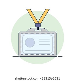 Plastic identification card , vector illustration concept