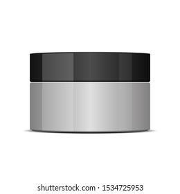 Plastic jar for cosmetics vector design illustration isolated on white background