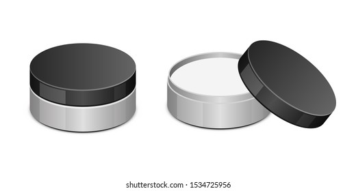 Plastic jar for cosmetics vector design illustration isolated on white background