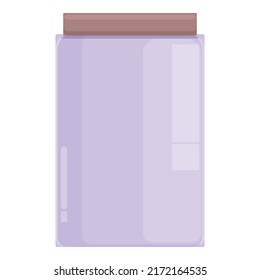 Plastic jar icon cartoon vector. Eco recycle. Energy eco