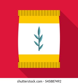 Plastic jar icon. Flat illustration of plastic jar vector icon for web