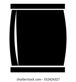 Plastic jar icon. Simple illustration of plastic jar vector icon for web
