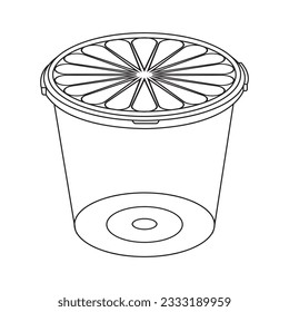 plastic jar icon vector illustration simple design