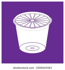 plastic jar icon vector illustration simple design