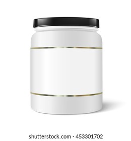Plastic jar mockup